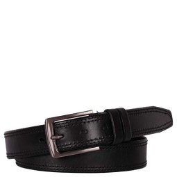 Ремень 35 черн.2 строчки (110) Sharpey