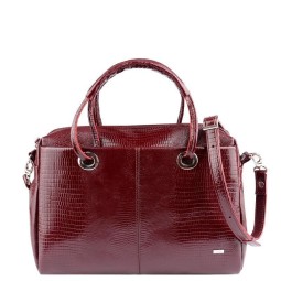 Сумка женская ESSE АЗАЛИЯ варан бордо 75706