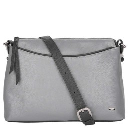 Сумка женская ESSE АНАБЕЛЬ сер/асф.фл 78102