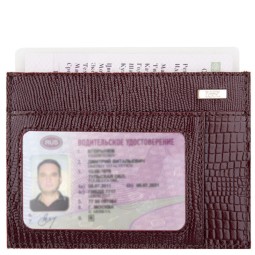 Чехол для автодокументов Веста Cherry варан бордо