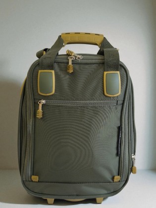 Сумка дорожная на колесах ручная кладь TsV 463,28 хаки/бронз