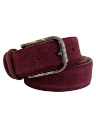 Ремень женский VW 35мм замша бордо