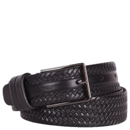 Ремень мужской классич.плет. 35 черн (135) Sharpey