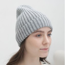 Шапка женская PB 436 св.сер/меланж