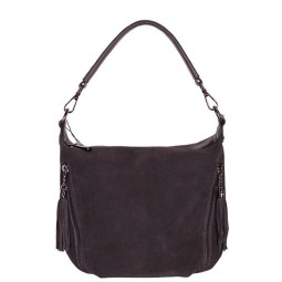 Сумка женская Valensiy В-7506 сер/замш