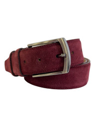 Ремень женский VW 40мм замша бордо