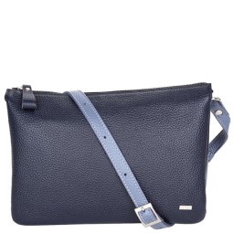 Сумка женская Esse БАРБАРА син/сер-гол.фл 78011