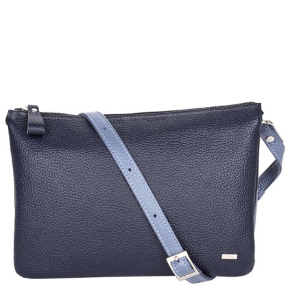 Сумка женская Esse БАРБАРА син/сер-гол.фл 78011