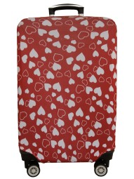 Чехол для чемодана 1023-4 сердца L