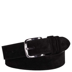 Ремень замша 35 черн (125) Sharpey