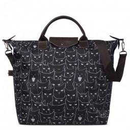 Сумка Antan ручная кладь 2-313 коты ч/б