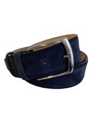 Ремень женский VW 40мм замша син
