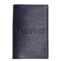 Обложка на паспорт син/мат