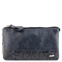 Сумка женская КАРОЛИНА син/тисн