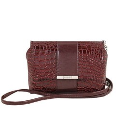 Сумка женская Оливи 618/1 бордо/крок