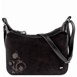 Сумка женская ИЛОНА Dark вел/черн/тисн