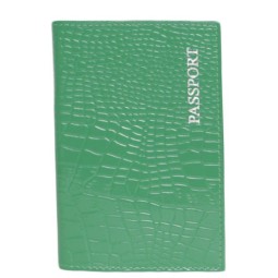 Обложка на паспорт салат/крок/лак